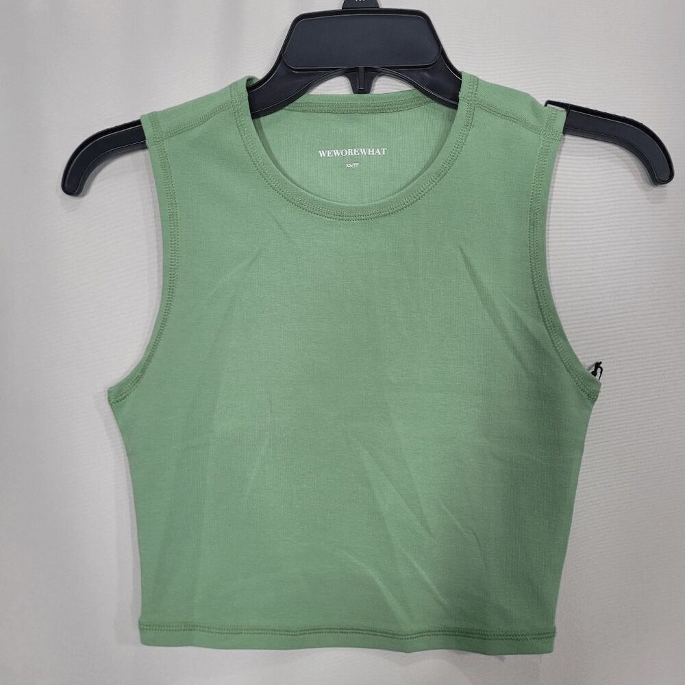 WeWoreWhat Fair Green Muscle Tank X-Small